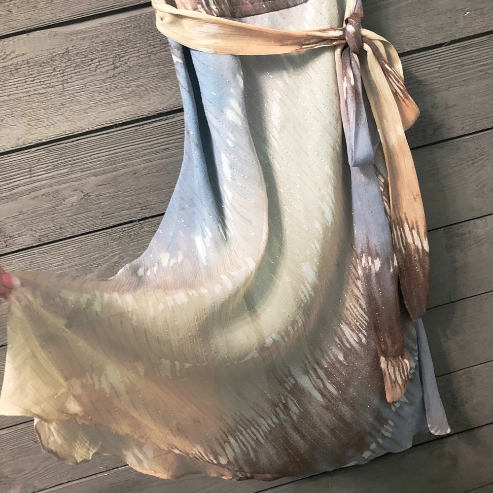 NWT BCBG BCBGMAXAZRIA Silk Side Tie Dress Sz XS - Picture 4 of 8